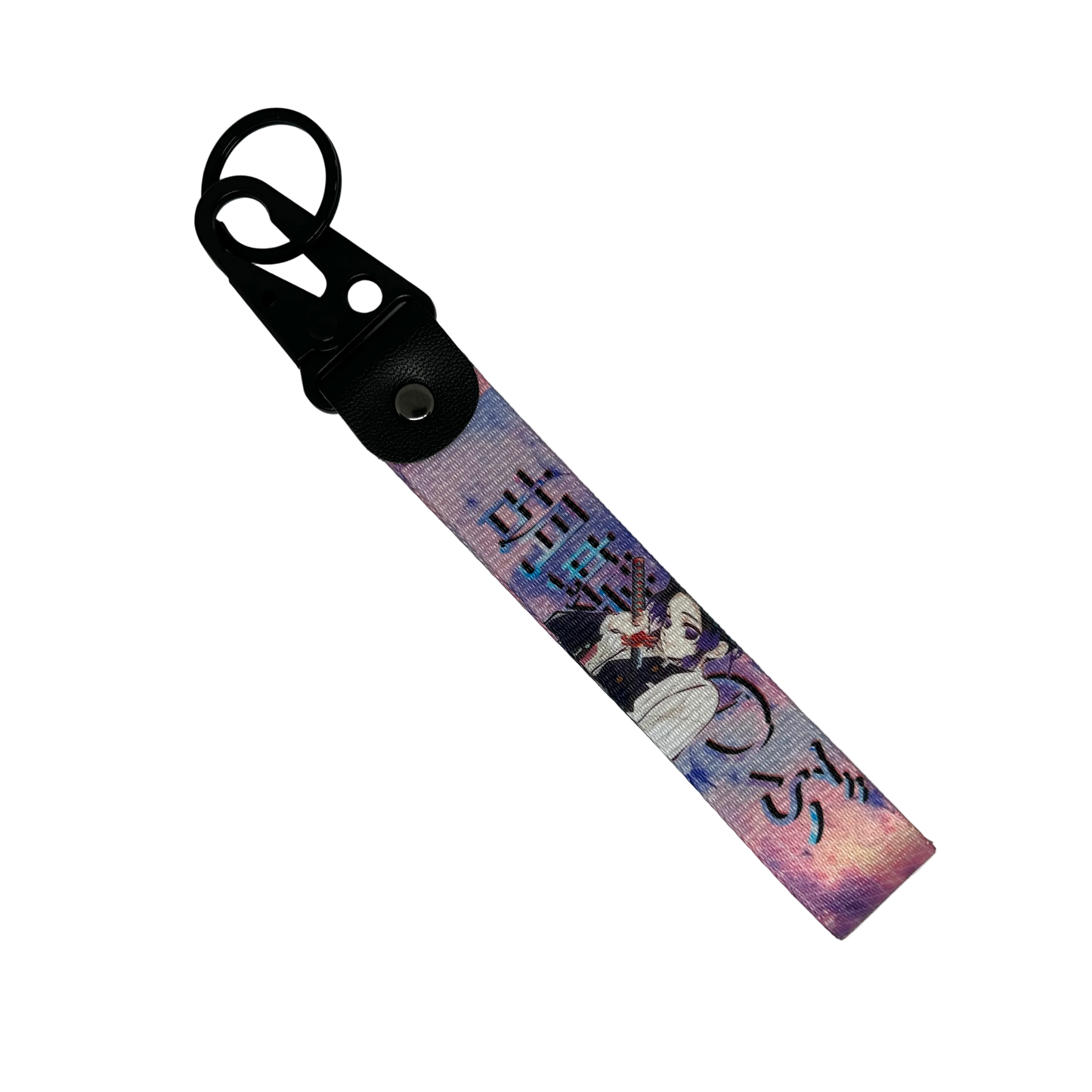 Motorev Sakura Dusk Anime car key tag, a zinc alloy and nylon JDM keyring featuring a beautiful cherry blossom dusk anime-inspired artwork, scratch resistant and built for JDM and anime culture enthusiasts UK