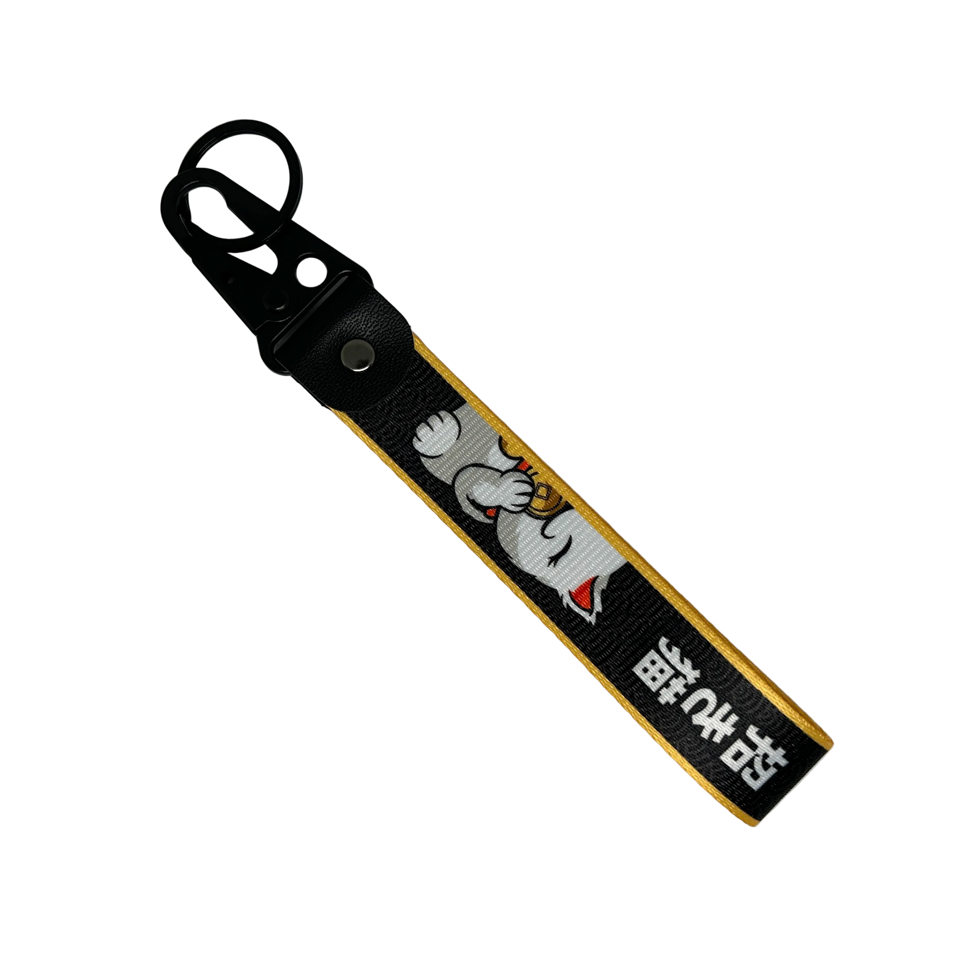 Shut Up and Take My Money key tag with Maneki-Neko design – Motorev JDM car keychain accessory