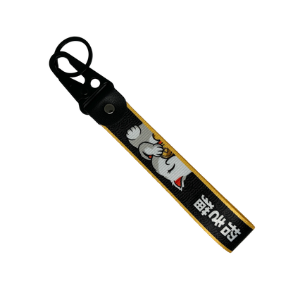 Shut Up and Take My Money key tag with Maneki-Neko design – Motorev JDM car keychain accessory