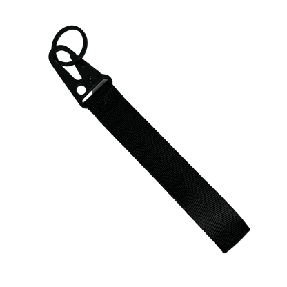 Motorev Subaru STI embroidered car key tag, a wrist strap keyring featuring the iconic STI logo stitched in detail, built for Subaru and JDM enthusiasts UK