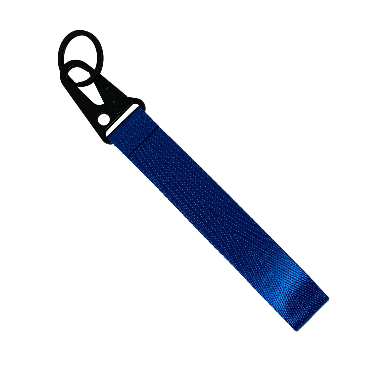 Blue Supreme style key tag with bold logo text – Motorev JDM car keychain accessory