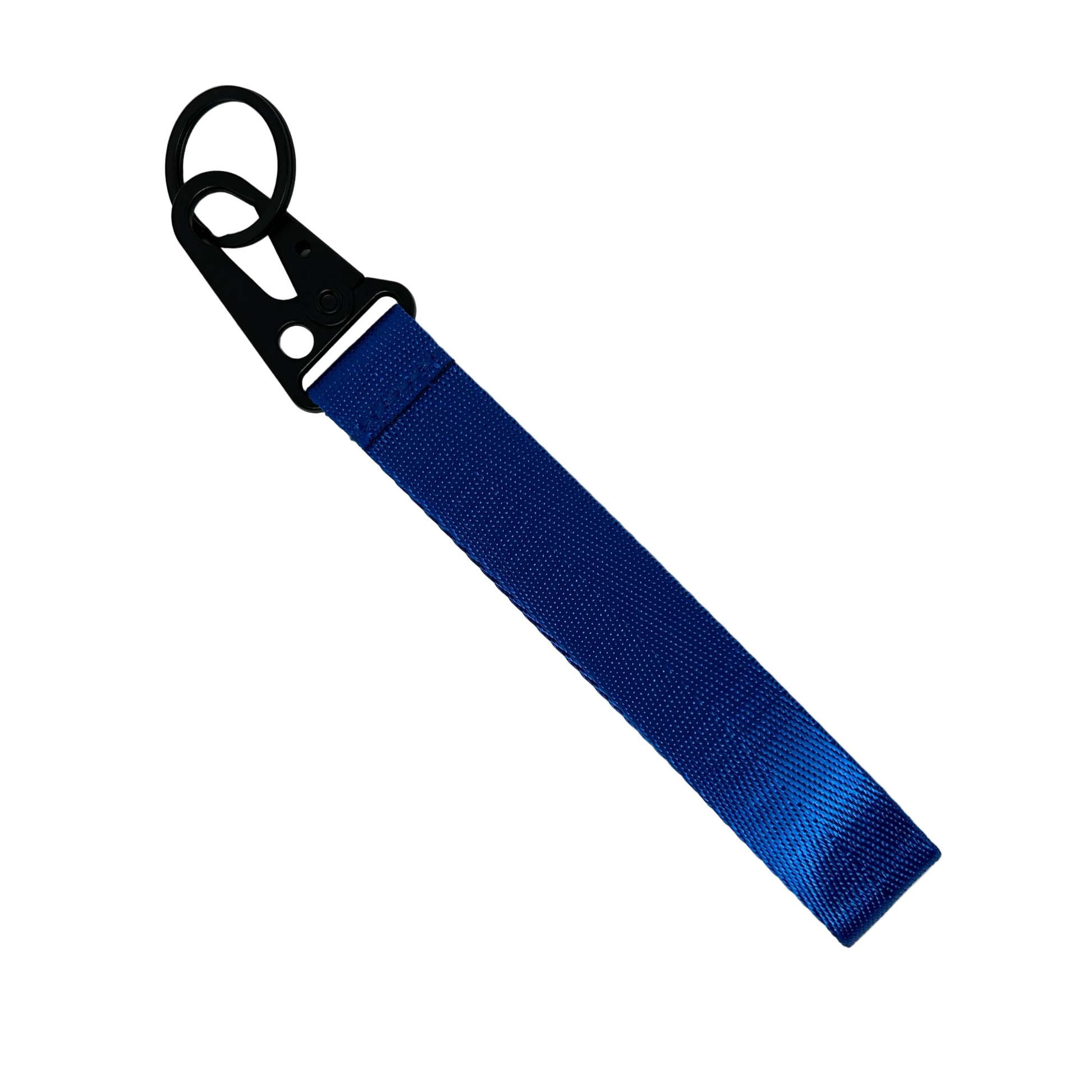 Blue Supreme style key tag with bold logo text – Motorev JDM car keychain accessory