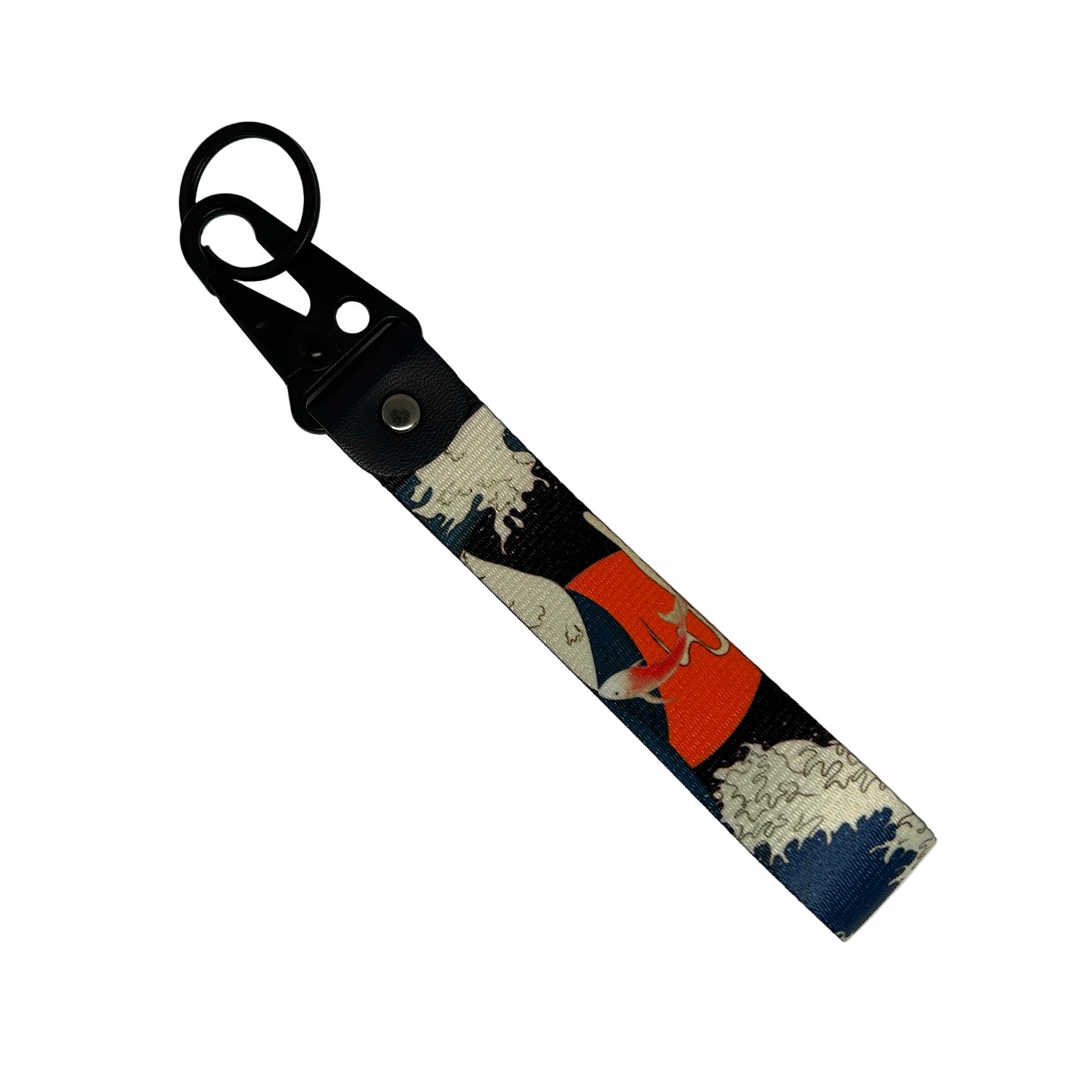 Floating koi design JDM key tag with vibrant colours – Motorev JDM car accessory
