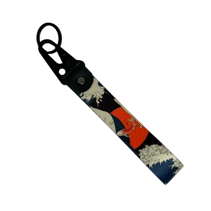 Floating koi design JDM key tag with vibrant colours – Motorev JDM car accessory